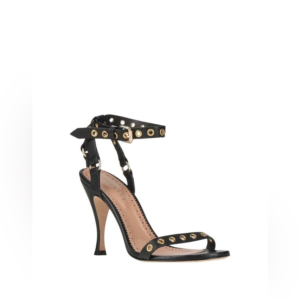Twinset Leather Heels Sandals Made in Italy Size 40 (9-9.5)